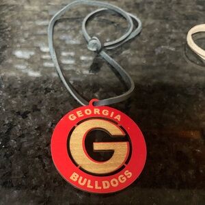 Georgia Bulldogs Wooden Necklace